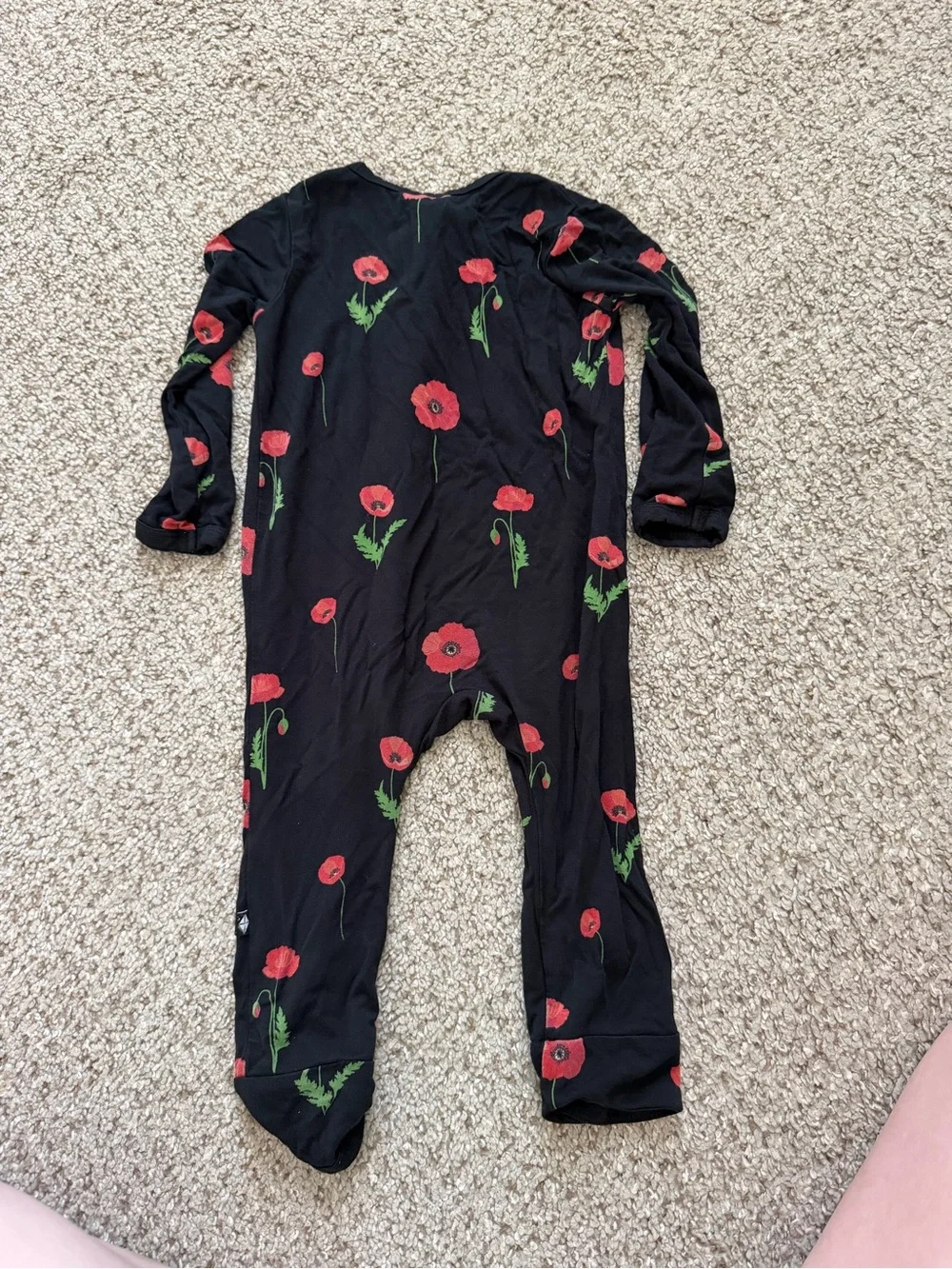 Kyte baby romper Poppy Print